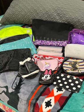 Bundle of Multi-Pack Travel & Cosmetic Pouches